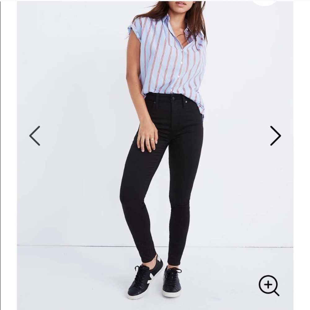 Madewell Curvy High Rise Skinny Carbondale Wash
